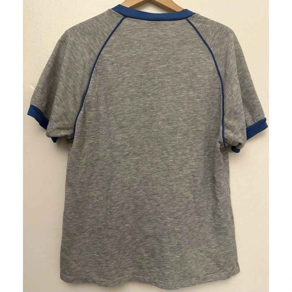 VTG 80's Levi's made in USA Short Sleeves Sweatshirt Blue Trim‎ Sz XL